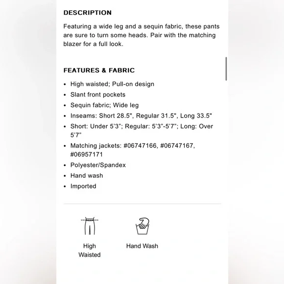 Express High Waisted Sequin Wide Leg Pant bronze women’s NEW 0 short - Picture 6 of 7